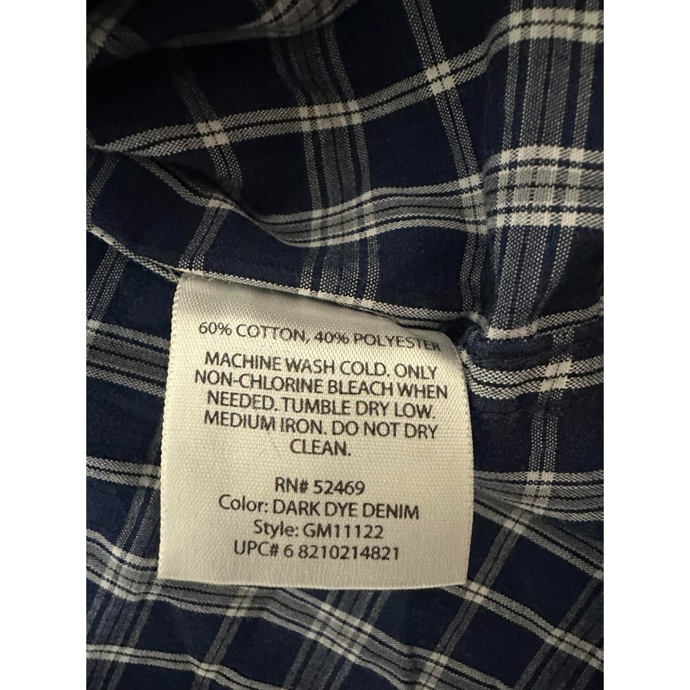 George Men's M 38-40 Plaid Short Sleeve‎ Shirt - Picture 4 of 5